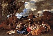 Nicolas Poussin Bacchanal Andrians Sweden oil painting reproduction